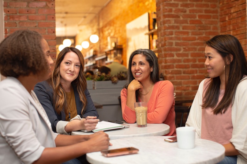 Frauen Kaffee Freude Vertrauen